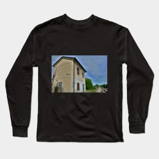 Disused Rail Building Between Moimacco and Cividale del Friuli Long Sleeve T-Shirt